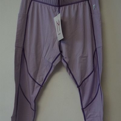 Neve Riley Capri Leggings Purple Thread Size M NWT